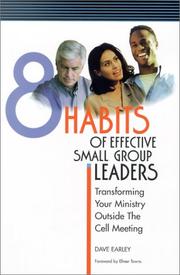 Cover of: The 8 Habits of Effective Small Group Leaders by Dave Earley