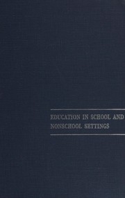 Cover of: Education in school and nonschool settings