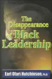 Cover of: The Disappearance of Black Leadership
