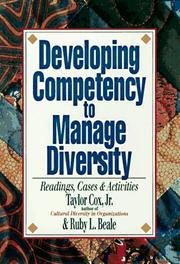 Cover of: Developing competency to manage diversity: readings, cases & activities