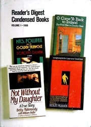 Reader's Digest Condensed Books--Volume 1 1988 by Barbara J. Morgan, Dorothy Gilman, Betty Mahmoody, William Hoffer, Ridley Pearson, Niall Williams, Christine Breen
