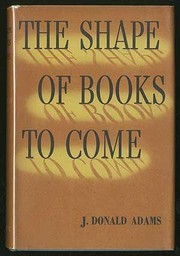 Cover of: The Shape of Books to Come