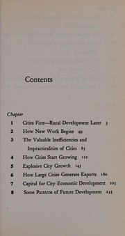 Cover of: The economy of cities by Jane Jacobs