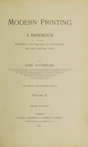 Cover of: Modern printing: a handbook of the principles and practice of typography and the auxiliary arts