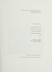 Cover of: Eltanin reports, cruises 32-36, 1968: hydrographic stations, bottom photographs, current measurements