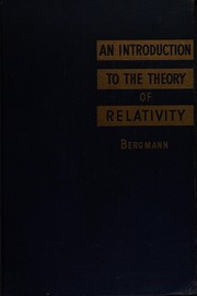 Cover of: Introduction to the theory of relativity