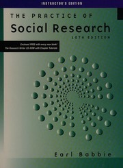 Cover of: The practice of social research by Earl R. Babbie