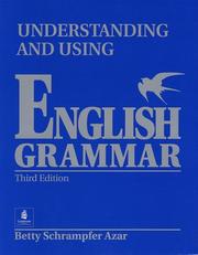 Cover of: Understanding and Using English Grammar (Third Edition) (Full Student Edition without Answer Key) by Betty Schrampfer Azar
