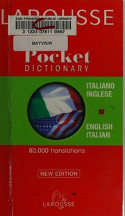 Cover of: Larousse pocket dictionary: Italian-English, English-Italian.