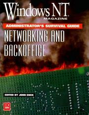 Cover of: Windows Nt Magazine Administrator's Survial Guide: Networking and BackOffice