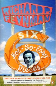 Cover of: Six Not-so-easy Pieces by Richard Phillips Feynman