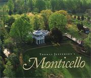 Cover of: Thomas Jefferson's Monticello.