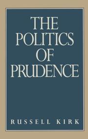 Cover of: The politics of prudence