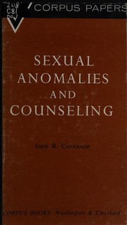 Cover of: Sexual anomalies and counseling