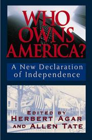 Cover of: Who Owns America: A New Declaration of Independence