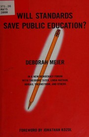 Cover of: Will standards save public education?