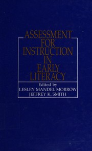 Cover of: Assessment for instruction in early literacy