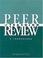 Cover of: Peer review of teaching