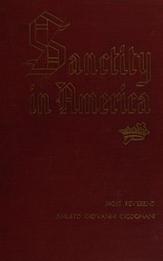Cover of: Sanctity in America