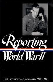 Cover of: Reporting World War II
