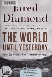 The world until yesterday by Jared Diamond, Efrén del Valle Peñamil
