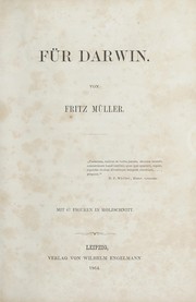Cover of: Für Darwin by Fritz Müller