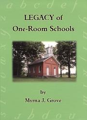 Cover of: Legacy of one-room schools