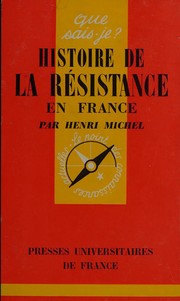 Cover of: Histoire de la résistance (1940-1944)