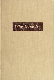 Cover of: Who done it?