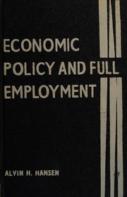 Cover of: Economic policy and full employment