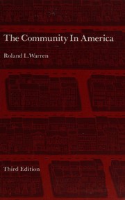 Cover of: The community in America