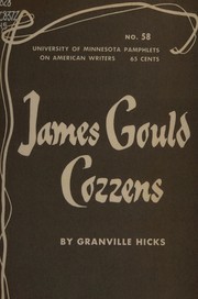 James Gould Cozzens by Granville Hicks