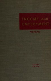 Cover of: Income and employment.