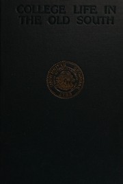Cover of: College life in the old South