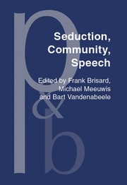 Cover of: Seduction, Community, Speech: A Festschrift For Herman Parret (Pragmatics and Beyond New Series)