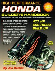 High performance Honda builder's handbook by Joe Pettitt