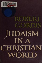 Cover of: Judaism in a Christian world.