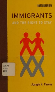 Cover of: Immigrants and the right to stay