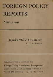 Cover of: Japan's "new structure,"
