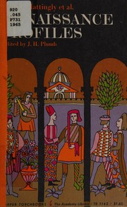Cover of: Renaissance Profiles (Harper torchbooks, TB1162. The Academy library)
