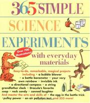Cover of: 365 simple science experiments with everyday materials
