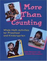 Cover of: More than counting: whole math activities for preschool and kindergarten