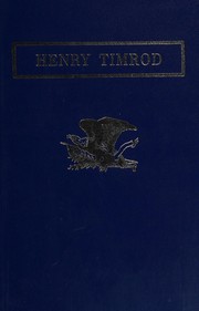 Cover of: Henry Timrod.