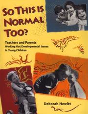 Cover of: So this is normal too?