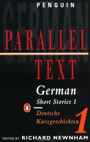 Cover of: German Short Stories 1: Parallel Text Edition (Parallel Text, Penguin)