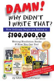 Cover of: Damn! Why didn't I write that? by Marc McCutcheon