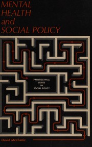 Cover of: Mental health and social policy.