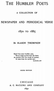The Humbler Poets by Thompson, Slason