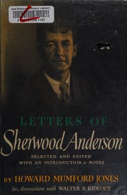Cover of: Letters: selected and edited with an introd. and notes by Howard Mumford Jones, in association with Walter R. Rideout.