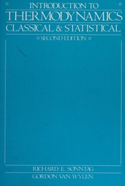 Cover of: Introduction to thermodynamics by Richard E. Sonntag
